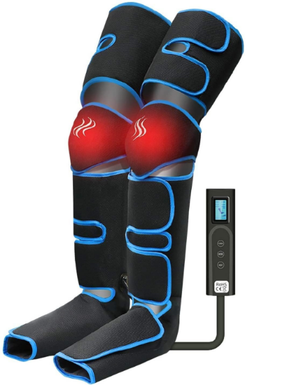 Picture of Leg Air Compression Massager Heated Foot Calf Thigh Circulation for Restless Legs Syndrome